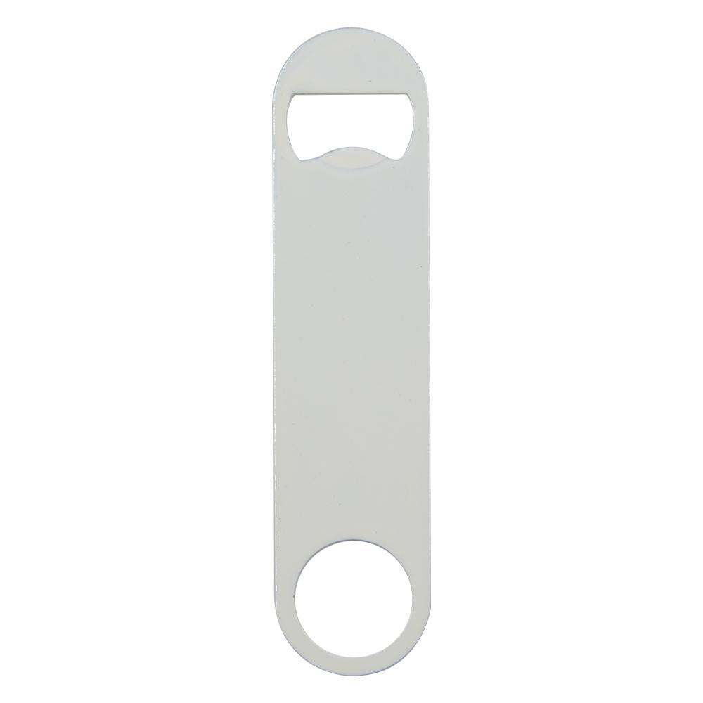 sublimation blank stainless steel white bar blade bottle opener
