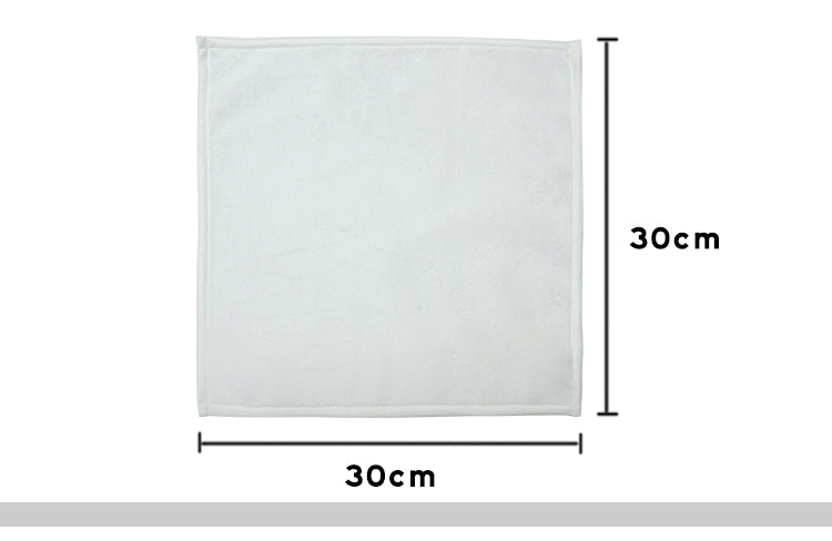 Blank white sublimation cloth square, 30x30cm, for heat press or laser engraving projects