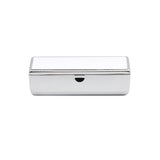Blank silver metal rectangular box for sublimation and laser engraving