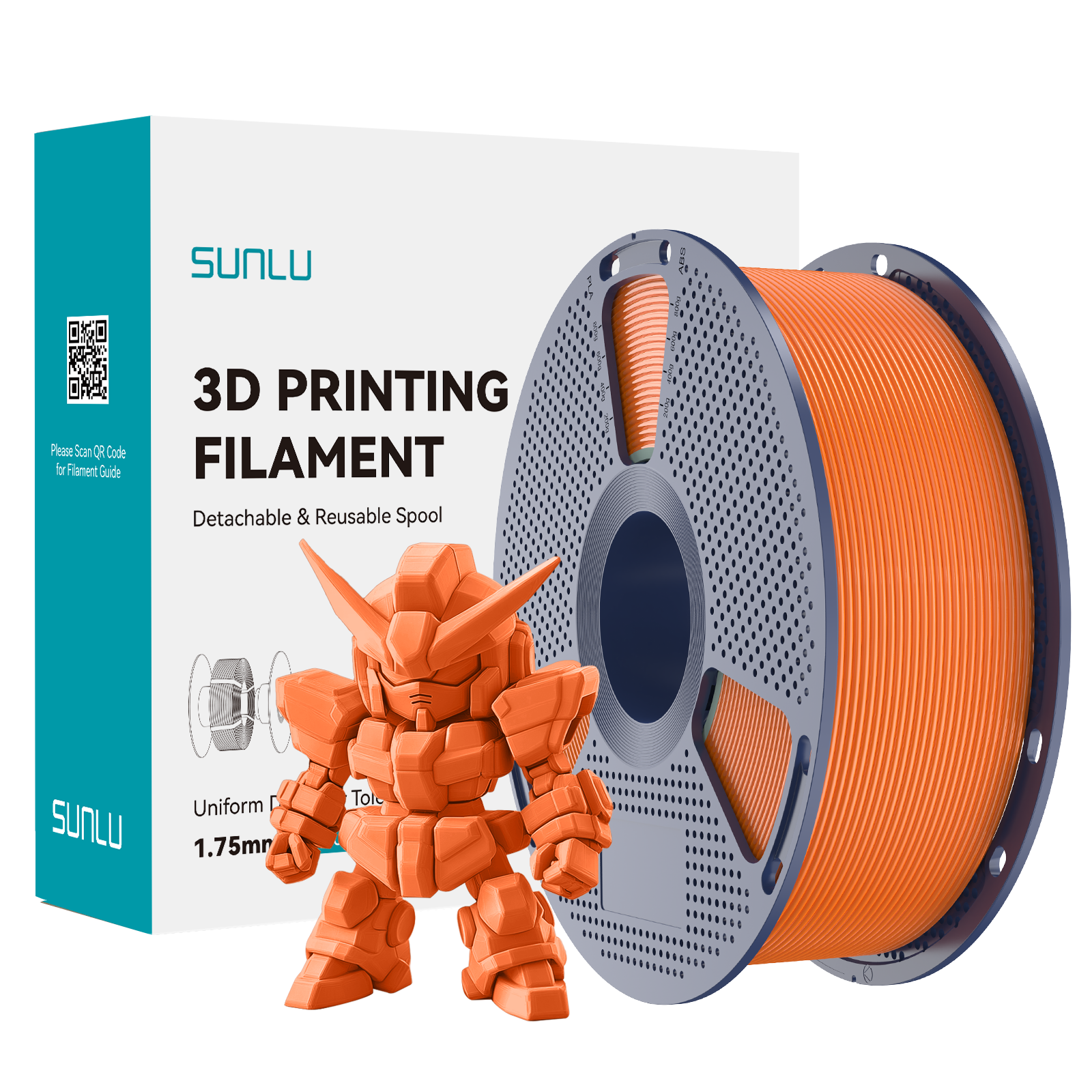 Sunlu PLA+ 2.0 Sunny Orange Filament
