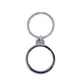 Blank metal keyring for sublimation and laser engraving, suitable for custom personalisation