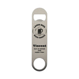 sublimation silver Bar Blade bottle opener