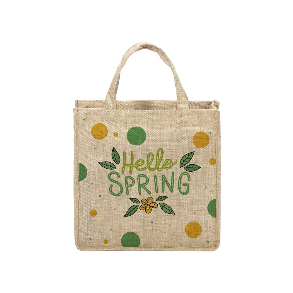 sublimation blank jute burlap tote bag