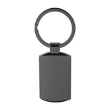 Sublimation blank smoked black oblong keyring
