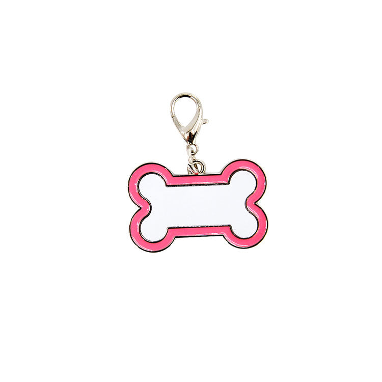 sublimation blank pet tag dog bone print