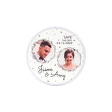 round sublimation metal tin