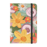 Custom-printed Sublimation Poly PU Passport Cover with colorful floral design, showcasing vibrant print quality on durable material.