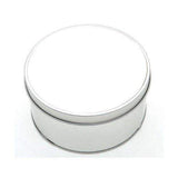 sublimation round silver metal tin