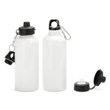 Aluminium Water Bottle 500ml White sublimation blanks