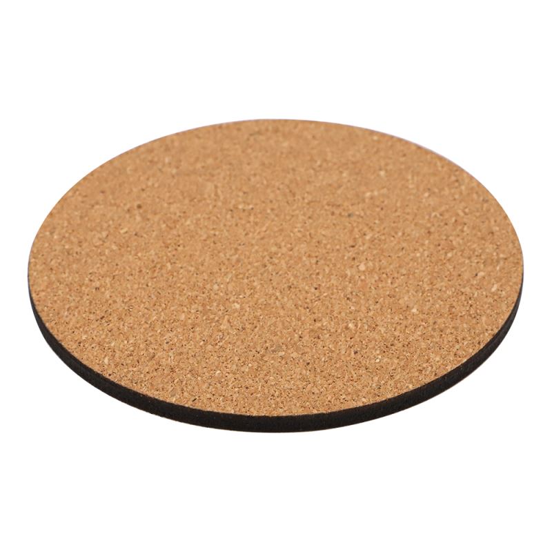 Round blank cork coaster for sublimation and laser engraving projects