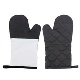 Black and white sublimation blank oven mitts for heat press or laser engraving crafts