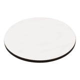 Blank white round MDF coaster for sublimation and laser engraving