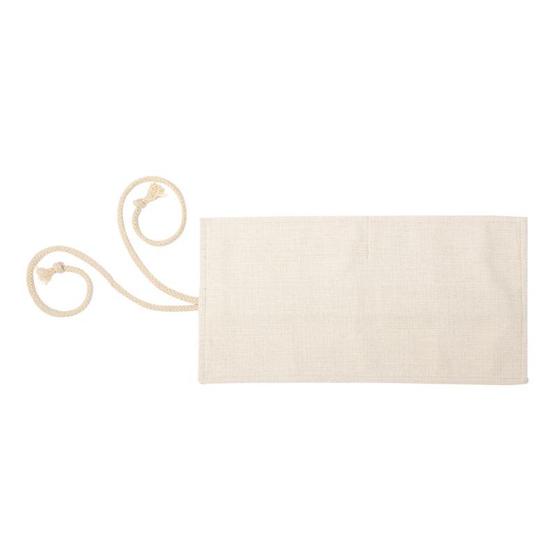 Blank natural linen apron with ties, ideal for sublimation or laser engraving projects