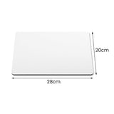 Blank rectangular sublimation board 28x20cm for laser engraving and heat transfer