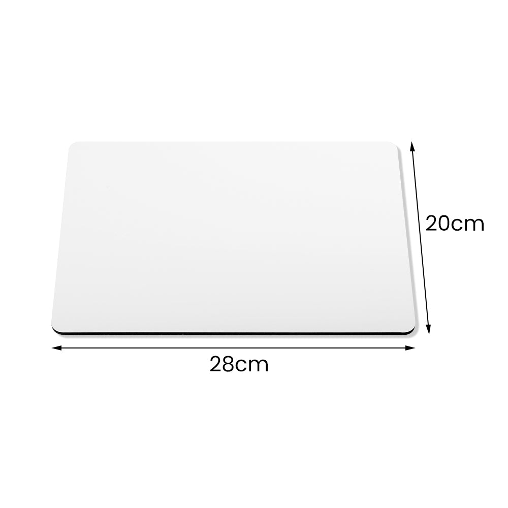 Blank rectangular sublimation board 28x20cm for laser engraving and heat transfer