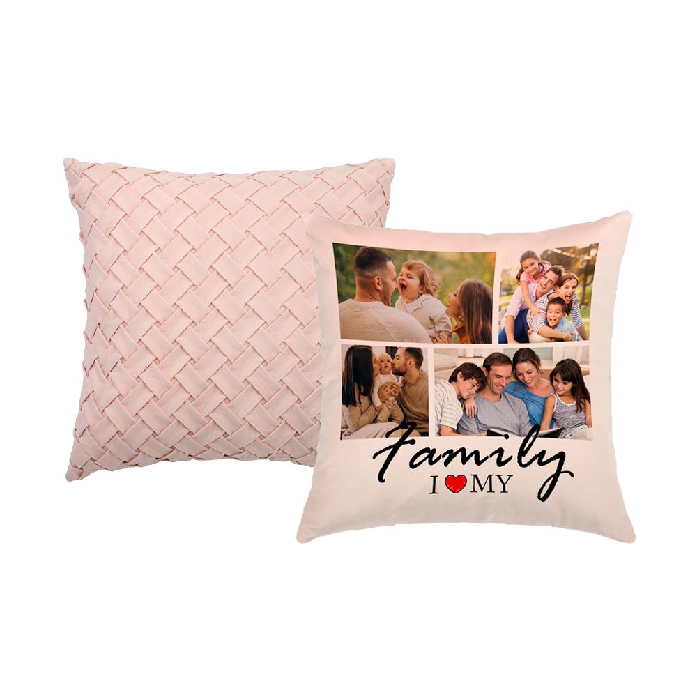 sublimation blank soft velvet cushion cover pink