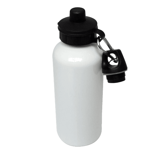Aluminium Water Bottle 600ml White sublimation blanks