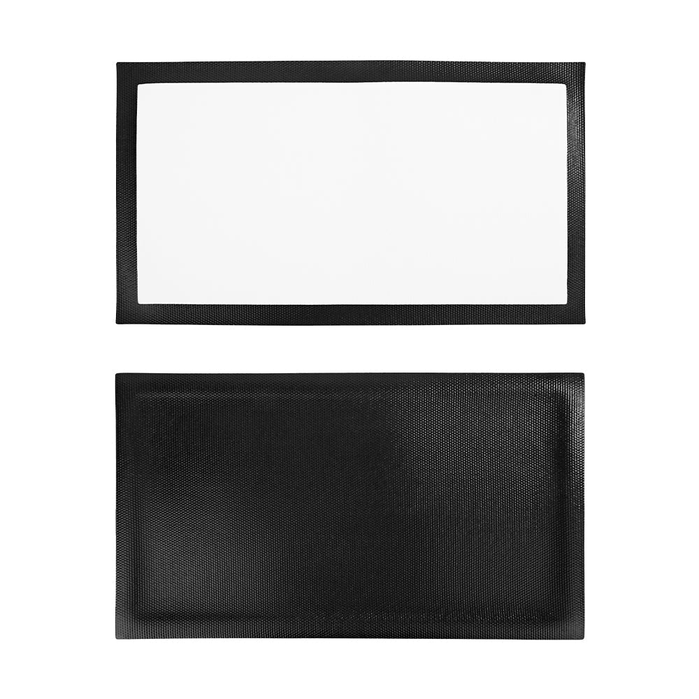 blank sublimation bar runner with black rubber edge and white printable surface
