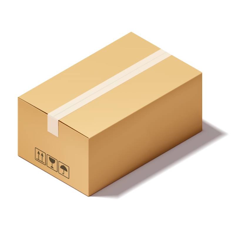 Cardboard shipping box for sublimation blanks and laser engraving supplies