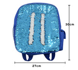 Kids blue sequin backpack blank, suitable for sublimation or laser engraving, 30x27cm