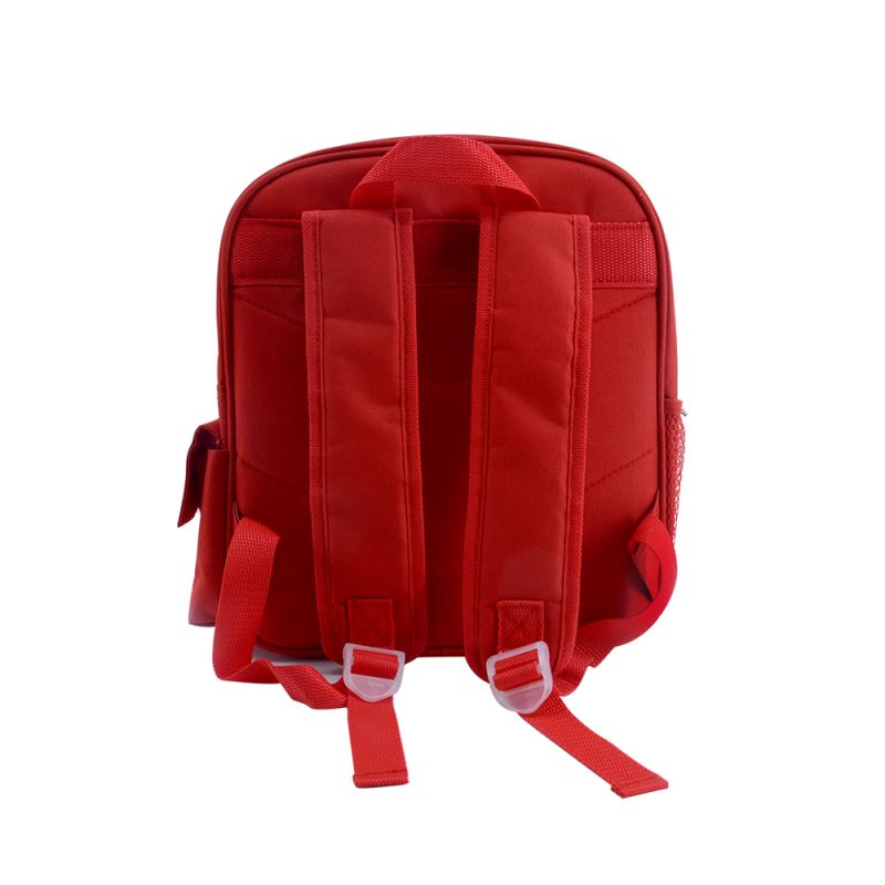 Blank kids red sequin backpack with adjustable straps, ideal for sublimation or laser engraving