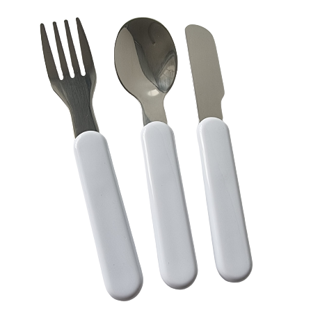 Kids polymer steel knife spoon and fork set for sublimation printing