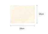 Blank linen dual layer placemat, 20 x 28 cm, ideal for sublimation and laser engraving
