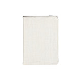 Blank A6 linen notepad with plain cover for sublimation or laser engraving