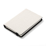 A6 plain linen notepad with blank paper for sublimation or laser engraving