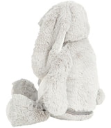 Mumbles Zippie grey bunny plush toy showing soft grey fur and cuddly design, perfect for gifts and personalising.