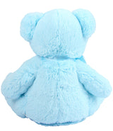 Mumbles Zippie blue New Baby Bear plush toy with soft fur and cute design, perfect for cuddling and personalisation.