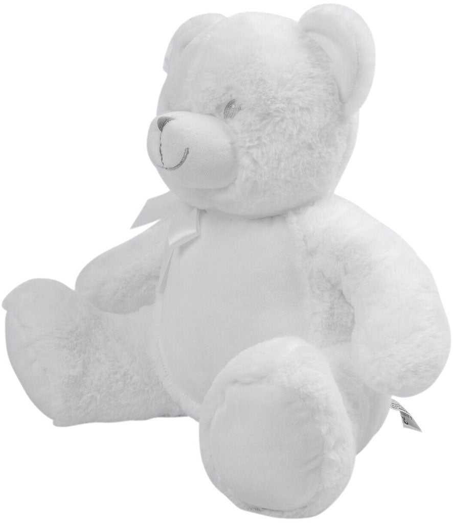 Mumbles Zippie New Baby Bear plush toy with soft white fur and a charming expression, perfect for cuddling.