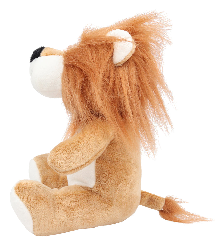 Mumbles Zippie brown lion plush toy with soft fur and a playful expression, perfect for cuddling and personalization.