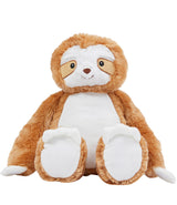 Mumbles Zippie Brown Sloth, a plush sloth toy with soft brown fur and a charming expression, perfect for cuddling.