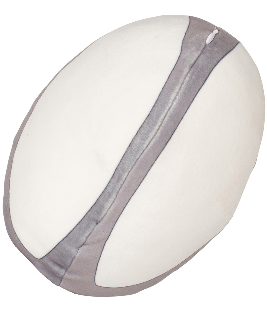 Mumbles Zippie rugby ball, soft and cuddly, perfect for gifts and personalization, featuring a customisable panel.