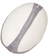 Mumbles Zippie rugby ball, soft and cuddly, perfect for gifts and personalization, featuring a customisable panel.