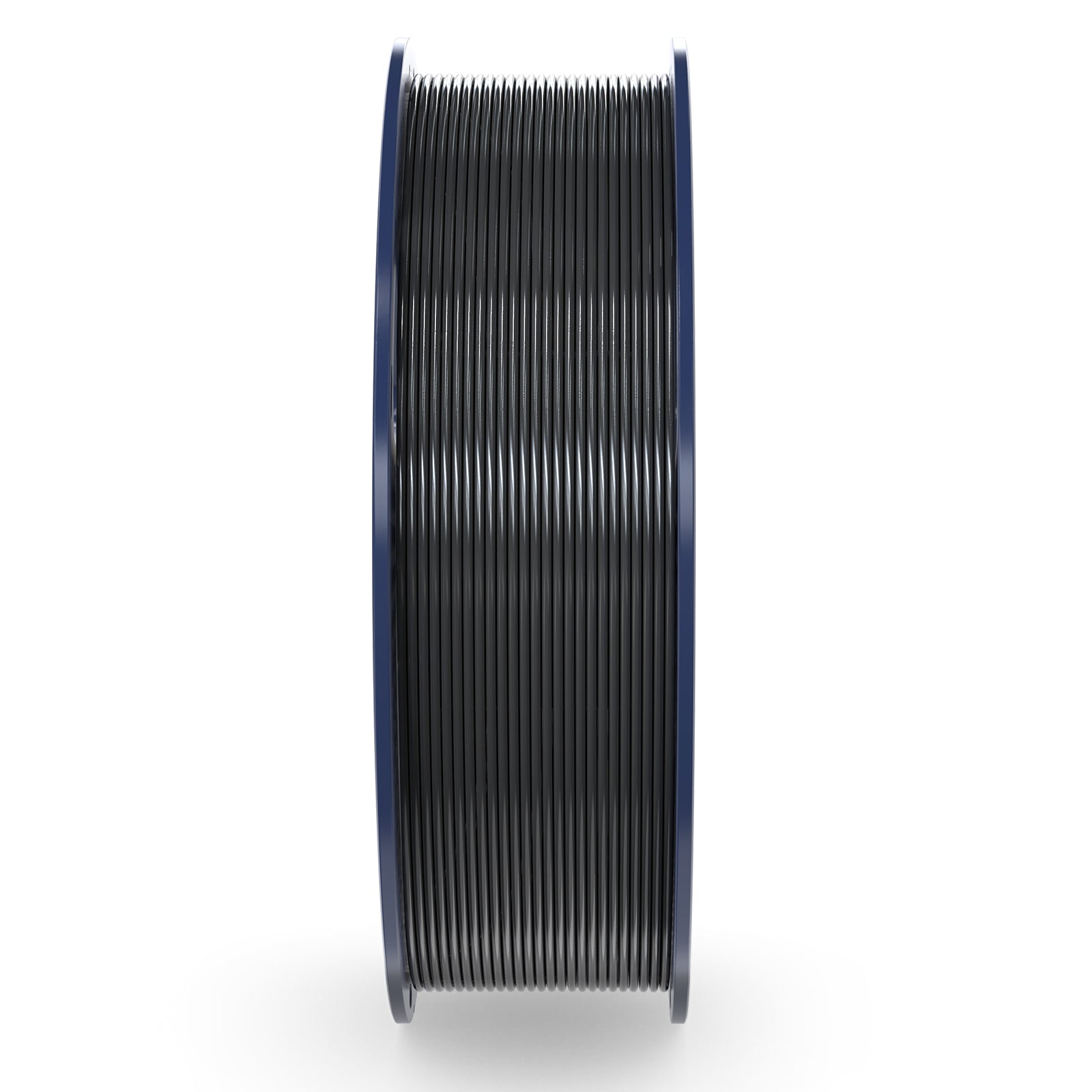 Sunlu PETG Black - Filament 1KG spool side view with black filament.