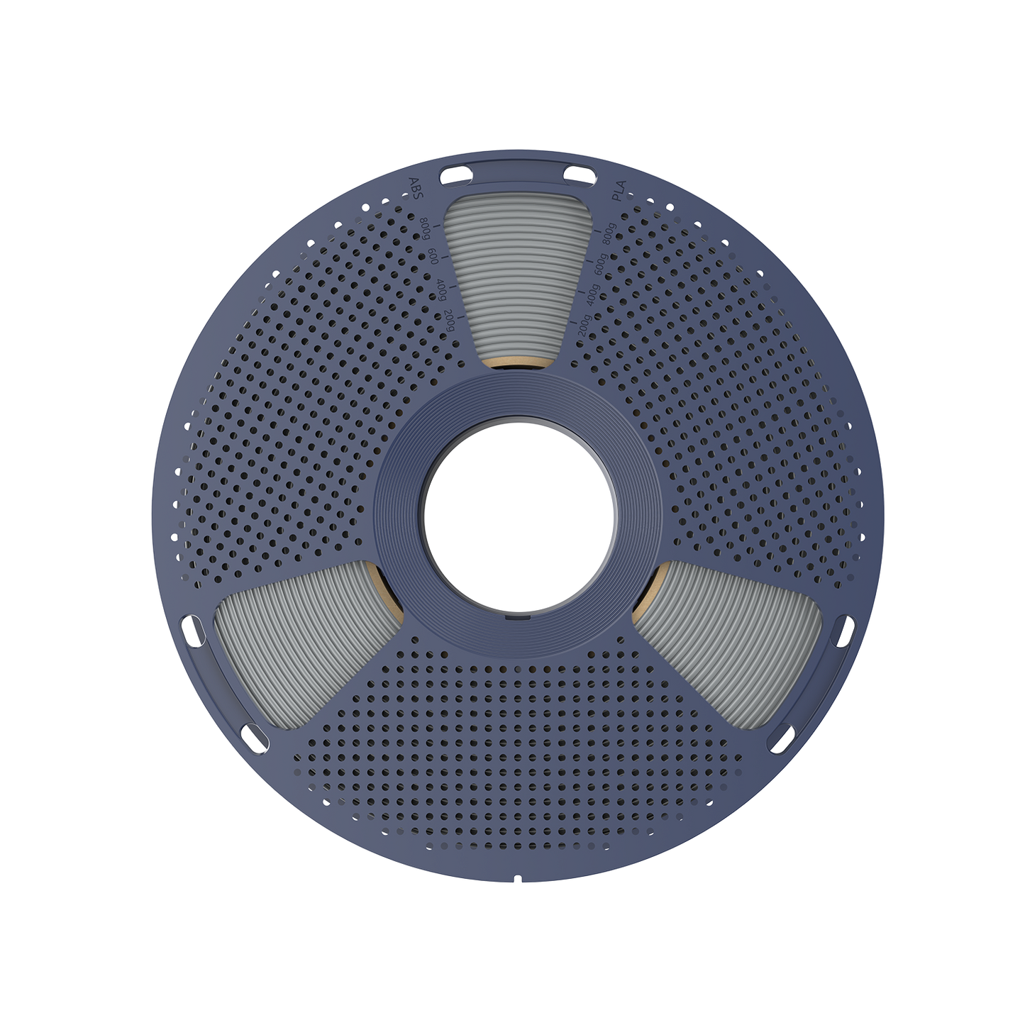 Sunlu PLA+ 2.0 Grey Filament on a spool showcasing its high-quality design and smooth texture.