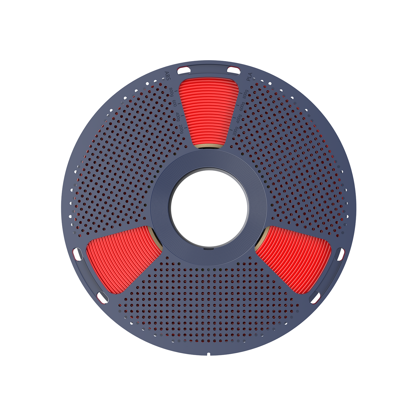 Sunlu PLA+ 2.0 Red Filament spool showcasing bright red filament and durable design.