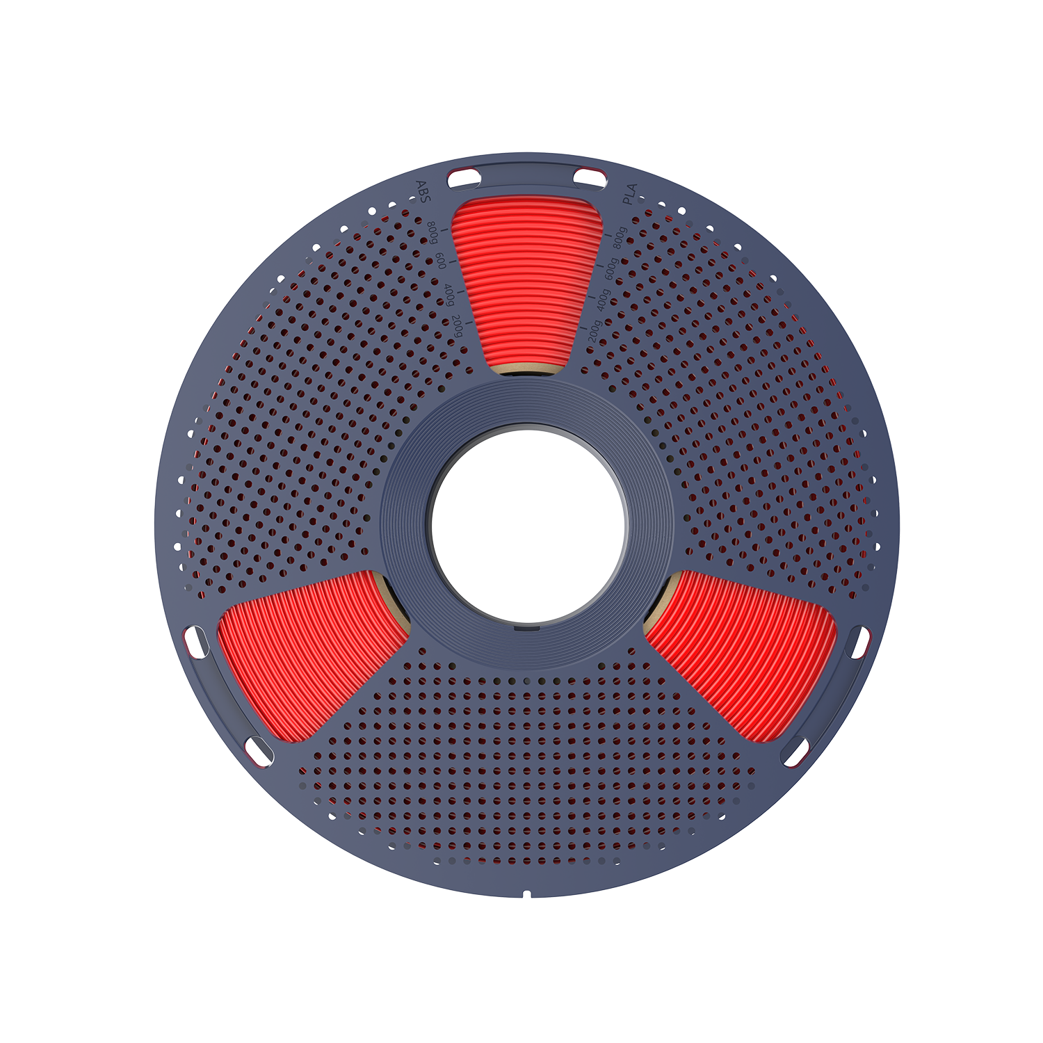 Sunlu PLA+ 2.0 Red Filament spool showcasing bright red filament and durable design.
