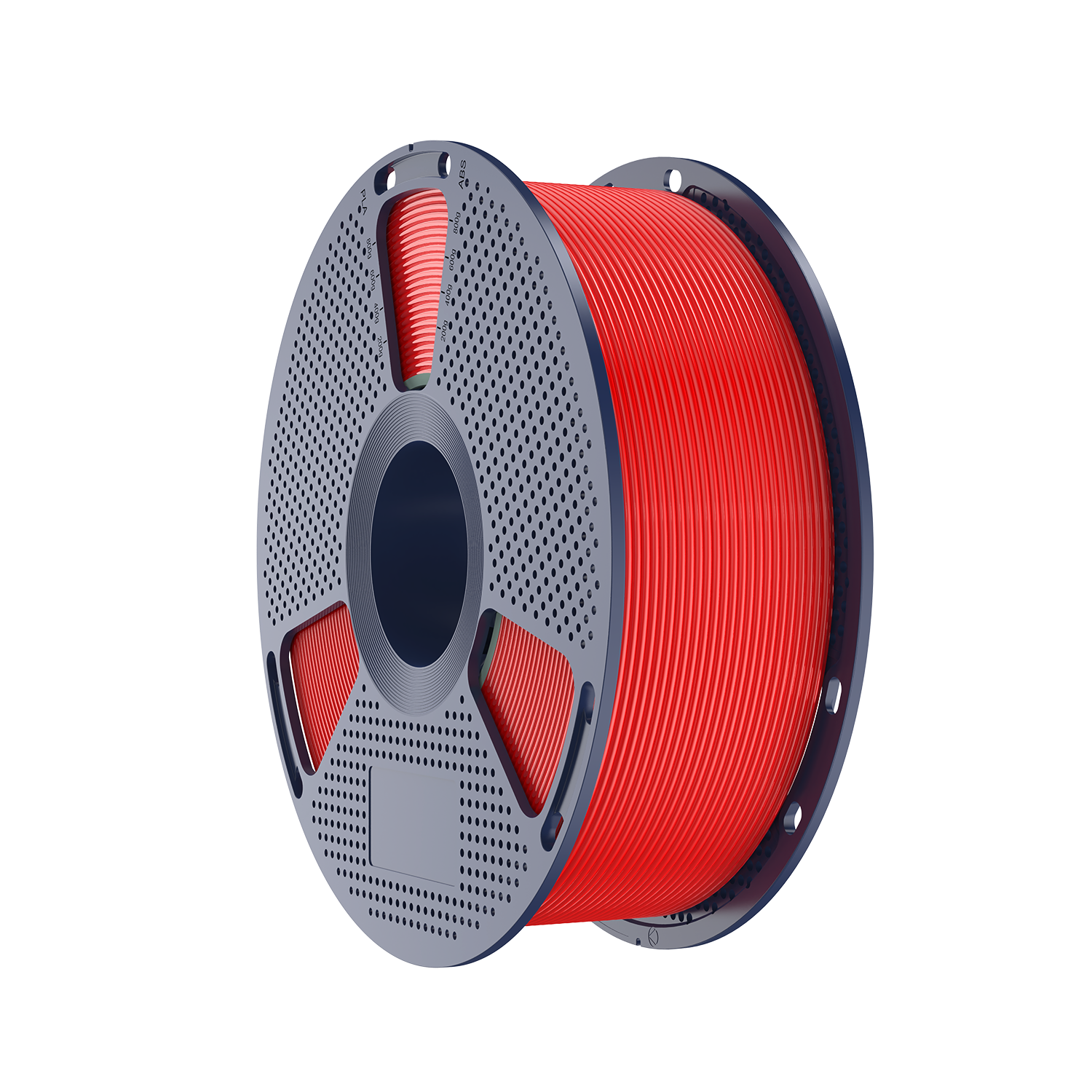 Sunlu PLA+ 2.0 Red Filament on a spool, showcasing its vibrant red color and quality design.
