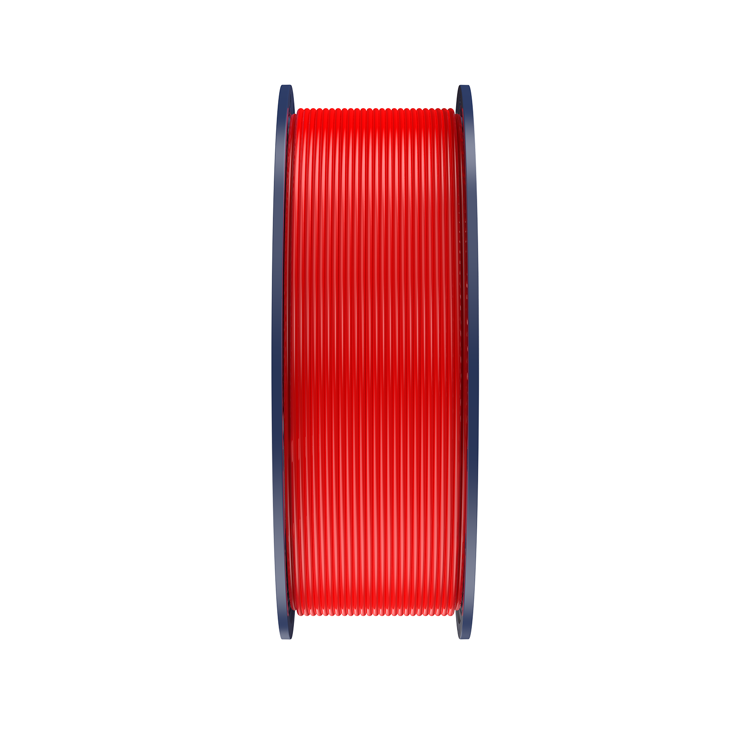 Sunlu PLA+ 2.0 Red Filament on a spool, showcasing its bright red color and smooth design.