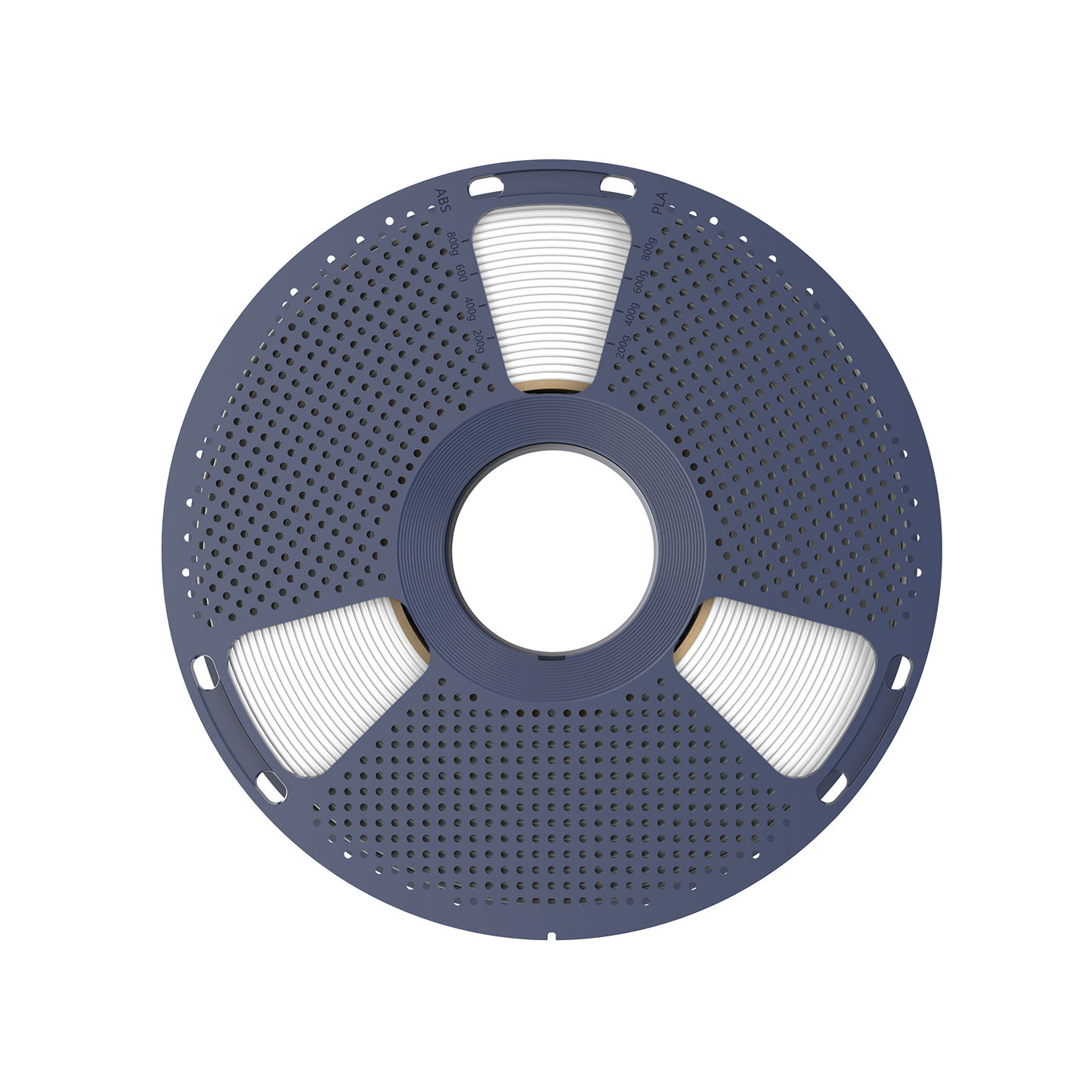 Sunlu PLA+ 2.0 White Filament on a spool showcasing its premium quality and design.
