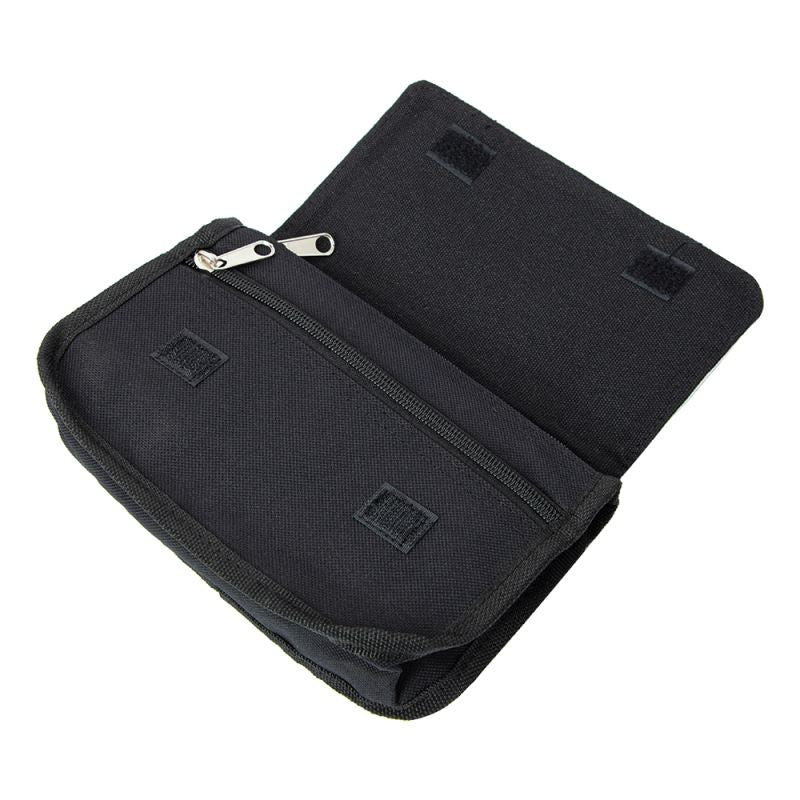 Black sublimation blank pencil case with zipper, ideal for laser engraving or customization