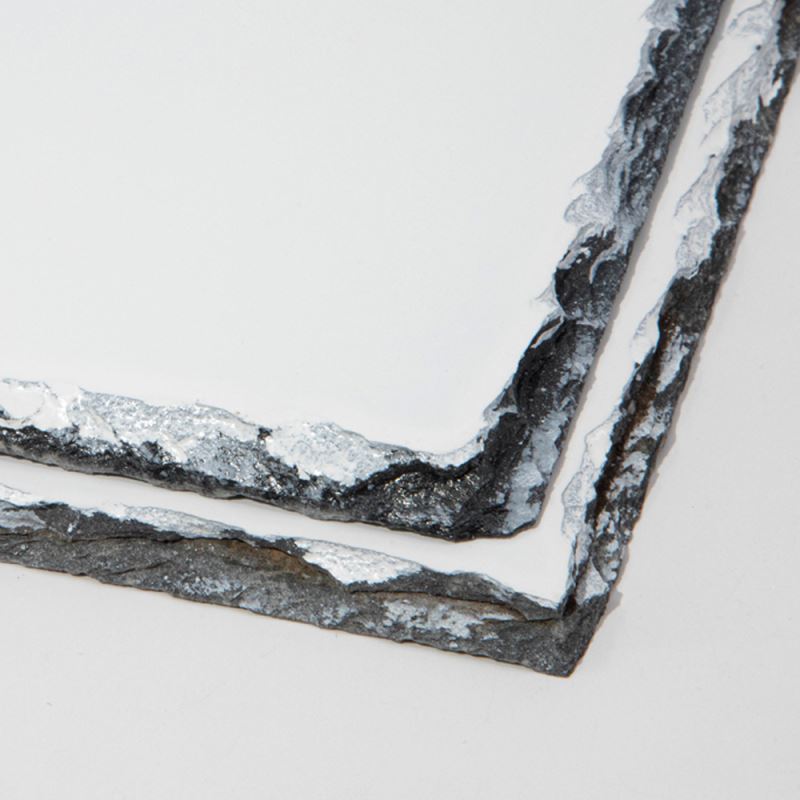 Glossy photo rock slate coasters with rough natural edges for sublimation or laser engraving.