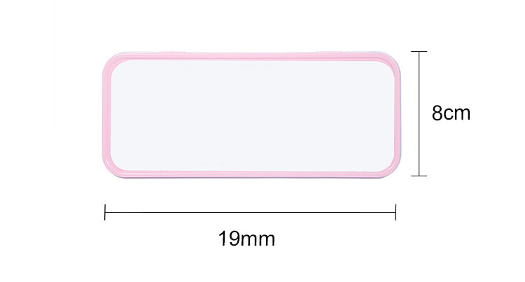 Pink metal stationery tin blank for sublimation or laser engraving, 19cm by 8cm