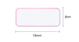Pink metal stationery tin blank for sublimation or laser engraving, 19cm by 8cm