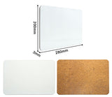 Blank MDF placemat 20x28cm with rounded corners, suitable for sublimation or laser engraving
