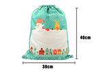 Linen Drawstring Xmas Sack