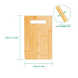 Eco-friendly Bamboo Chopping Board - 28 x 18 cm with 1.2 cm thickness, perfect for sublimation printing and personalised kitchenware.